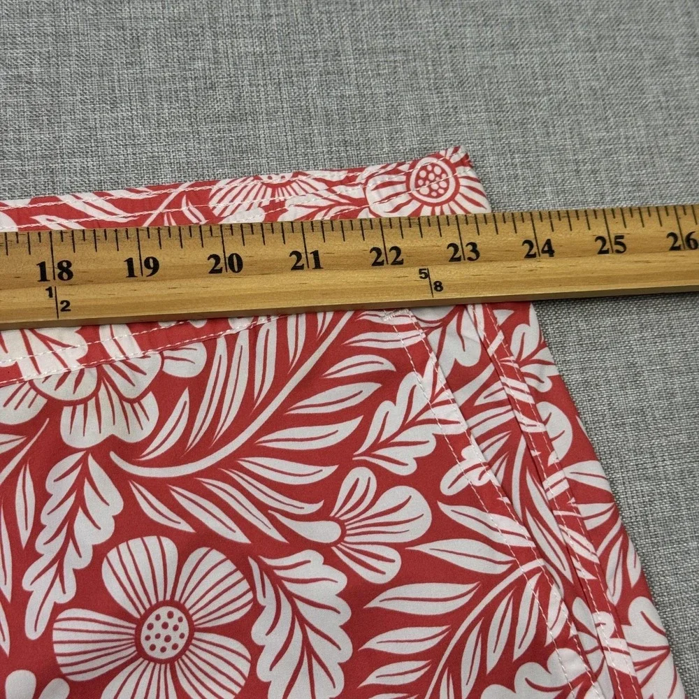 Fair Harbor Floral Hybrid Swim Trunks Shorts Mens 3XL Red Lined Drawstring